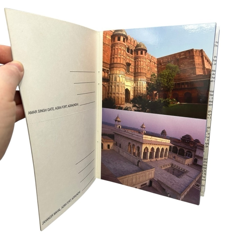 AGRA FOREST & TAJ MAHAL POSTCARDS STUNNING  COLLECTIBLE TRAVEL SOUVENIRS - Picture 8 of 9
